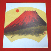 日本画の複製　色紙印刷